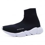 Balenciaga Unisex Stretch Mesh High Top Sneakers-Black