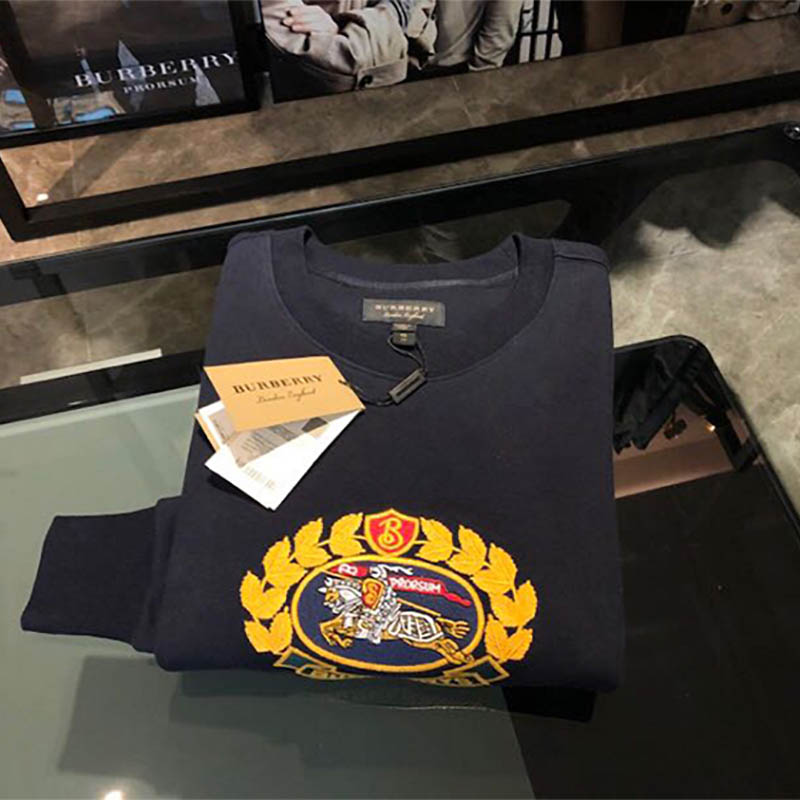 Burberry embroidered jersey on sale sweatshirt