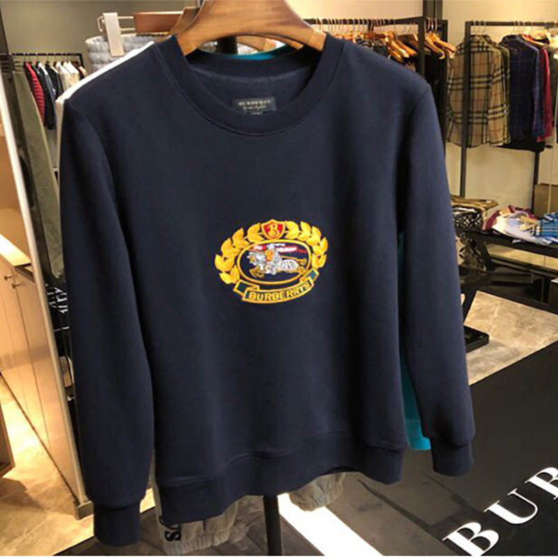 Burberry Women Reissued Jersey Sweatshirt Navy