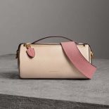 Burberry Women The Leather Barrel Bag-White