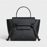 Celine Women Nano Belt Bag in Grained Calfskin-Black
