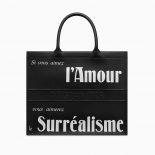 Dior Lady Dior Book Tote Bag in Printed Calfskin-Black