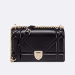 Dior Women Diorama Lambskin Bag-Black