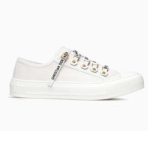 Dior Women Shoes Low-Top Trainer in Canvas-White