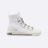 Dior Women Walk'N'dior Technical Knit High-Top Sneaker-White