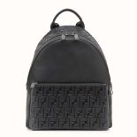 Fendi Unisex Black Leather Backpack