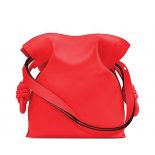 Loewe Women Flamenco Knot Bag Primary Red in Calfskin-Red