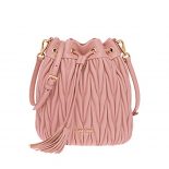 Miu Miu Women Matelasse Leather Bag-Pink