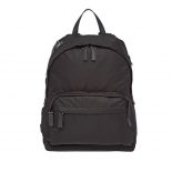 Prada Men Nylon and Saffiano Leather Backpack-Black