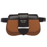 Prada Women Sidonie Leather Belt-Bag-Brown