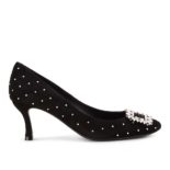 Roger Vivier Women Shoes Vertigo Diadem Dots Pumps 60mm Heel-Black