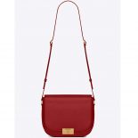 Saint Laurent YSL Women Betty Satchel in Smooth Leather-Red
