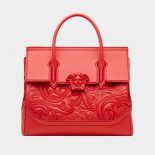 Versace Women Palazzo Empire Bag in Calf Leather-Red