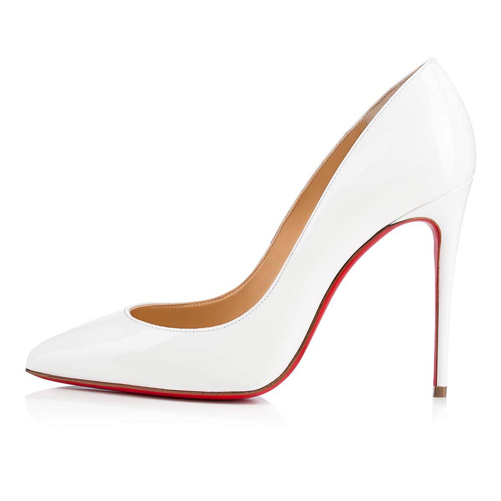Christian Louboutin Women Shoes Pigalle Follies 100 mm-White