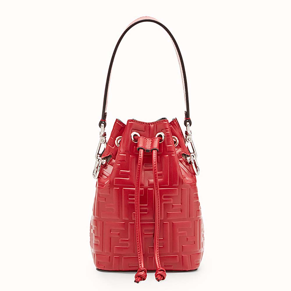 Fendi Women Mon Tresor Red Leather Mini-Bag