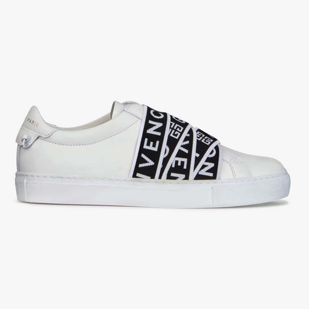 Givenchy Women Givenchy 4G Webbing Sneakers in Leather-White