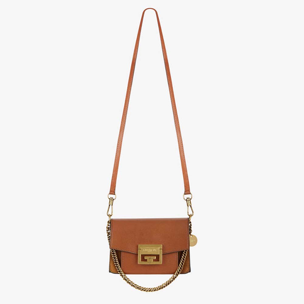 Givenchy Women Mini GV3 Bag in Leather and Suede