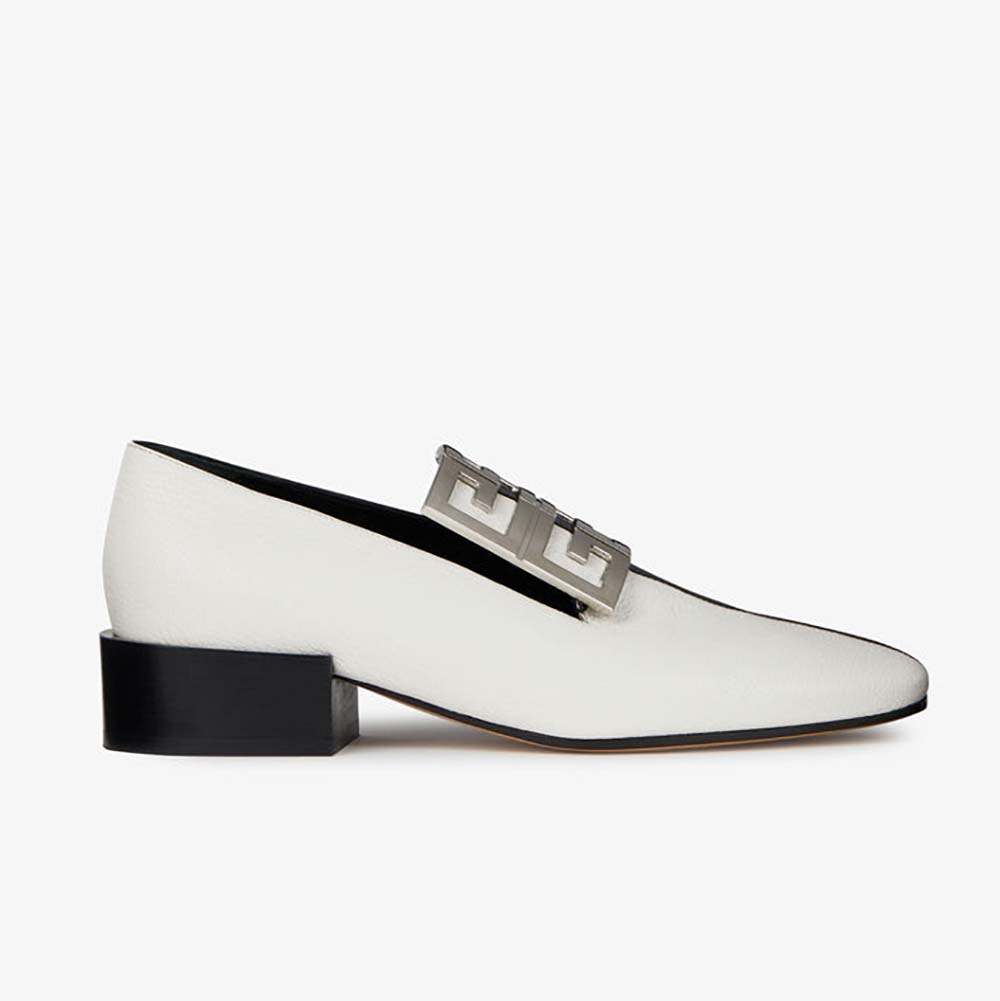 Givenchy Women Shoes Two-Tone 4G Loafers 30mm Heel