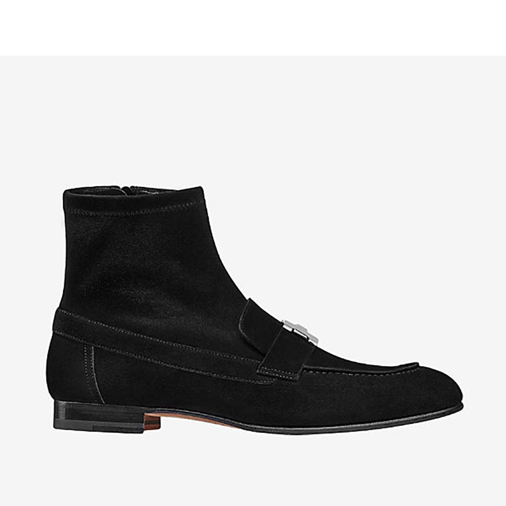 Hermes Women Shoes Saint Honore Ankle Boot-Black