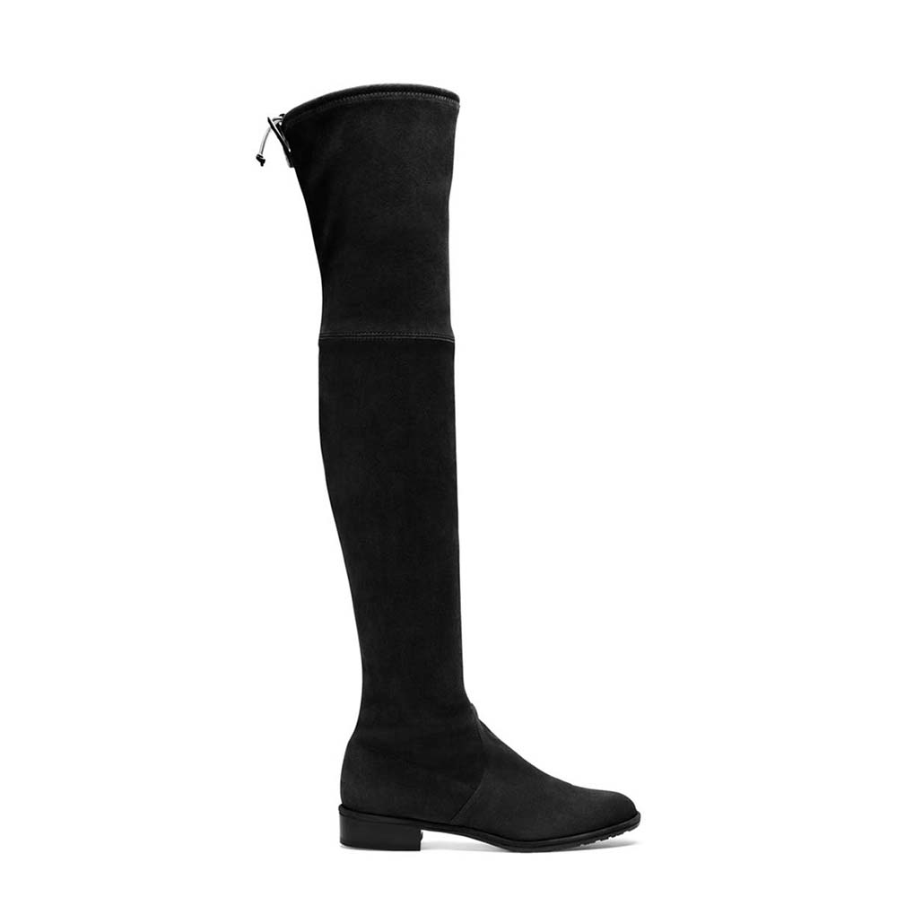 Stuart Weitzman Women Shoes The Lowland Boot 30mm Heel-Black