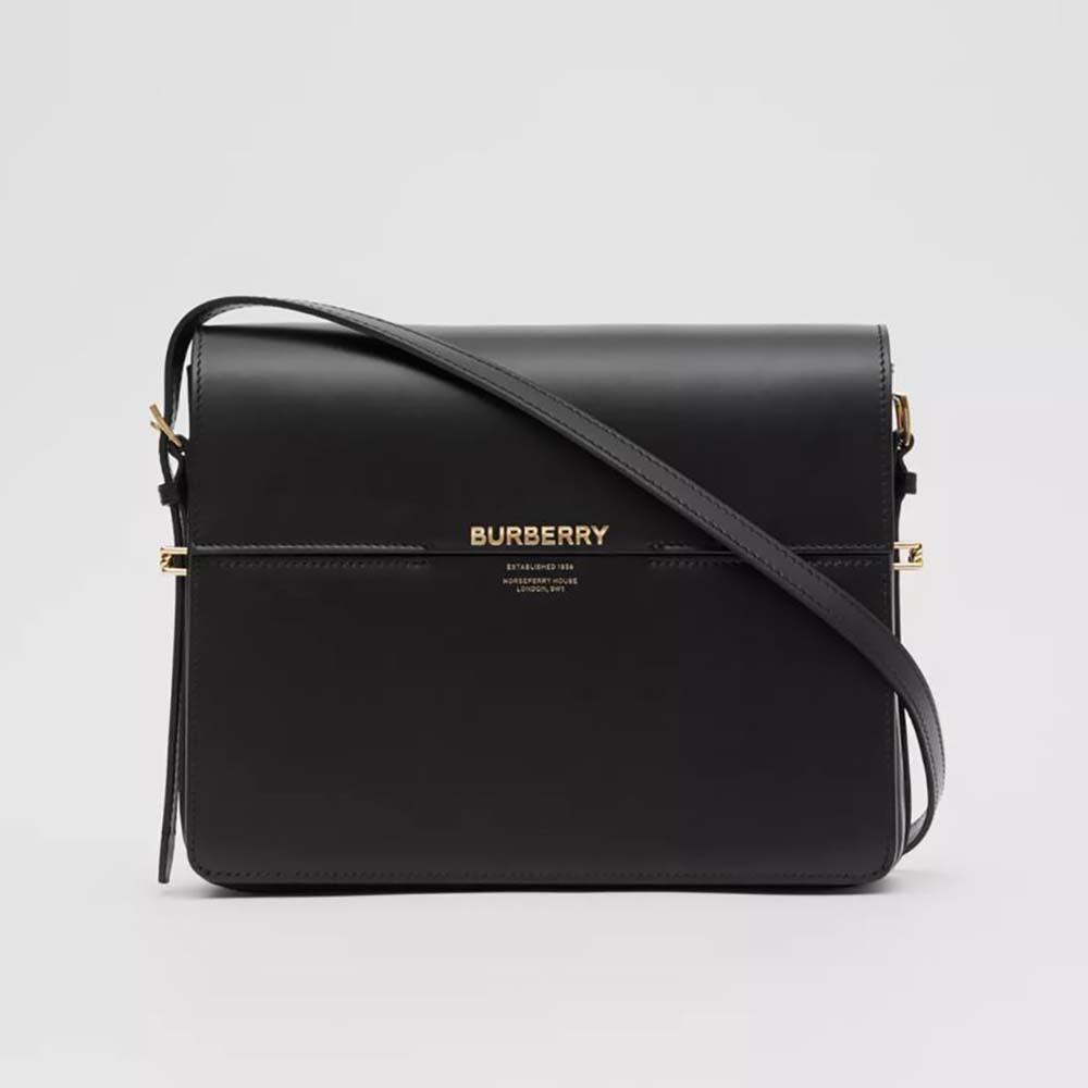 Burberry Black Smooth Leather Small Grace Crossbody Bag Burberry