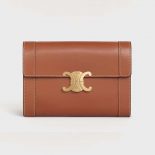 Celine Women Strap Bag Triomphe in Natural Calfskin-Brown