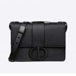 Dior Women 30 Montaigne Bag Black Ultramatte Grained Calfskin