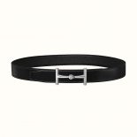 Hermes Women H Hippique Belt Buckle & Reversible Leather Strap 32 mm-Black