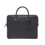 Prada Men Saffiano Leather Briefcase