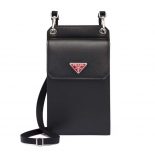 Prada Men Saffiano Leather Smartphone Case