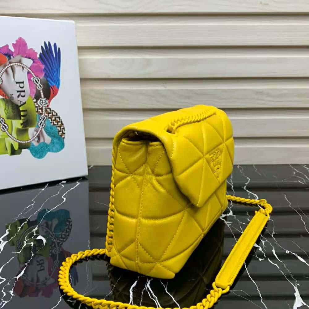 PRADA: bag in nappa leather - Yellow