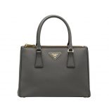 Prada Women Small Saffiano Leather Prada Galleria Bag-grey