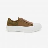 Alexander Mcqueen Women Deck Lace Up Plimsoll-Brown