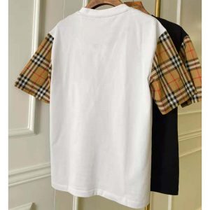 burberry vintage check sleeve cotton t-shirt