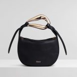 Chloe Women Kiss Small Purse in Small Grain Calfskin-Black