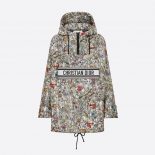 Dior Women Hooded Anorak Multicolor Technical Taffeta Jacquard