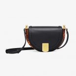 Fendi Women Moonlight Hand-Stitched Green Leather Satchel Bag