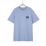 Loewe Women Anagram Embroidered T-shirt in Cotton-Blue