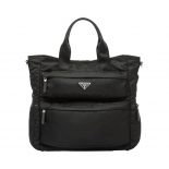 Prada Men Nylon Tote Bag-Black