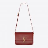 Saint Laurent YSL Women Solferino Medium Satchel in Box Saint Laurent Leather