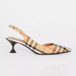 Burberry Women Vintage Check Slingback Pumps