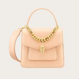 Bvlgari Women Serpenti Forever Top Handle Bag in Nappa Leather