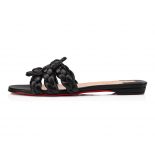 Christian Louboutin Women Marmela Flat Mule is Modern and Elegant-Black