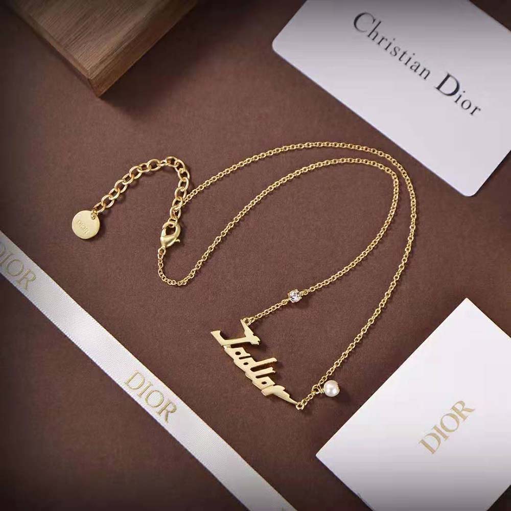 Christian Dior Gold Choker Necklace J'ADIOR N0424ADRMT_D907, Luxury,  Accessories on Carousell