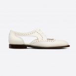 Dior Women Teddy-d Derby White Perforated Calfskin