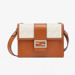 Fendi Men Flat Baguette Leather Bag