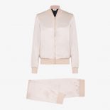 Fendi Women Jumpsuit Pink Satin Sweatshirt and Pants