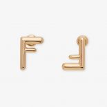 Fendi Women Small FF Gold-color Earrings