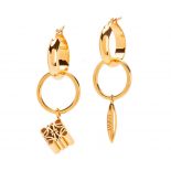 Loewe Women Anagram Asymmetric Earrings