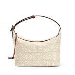 Loewe Women Cubi Bag in Anagram Jacquard and Calfskin